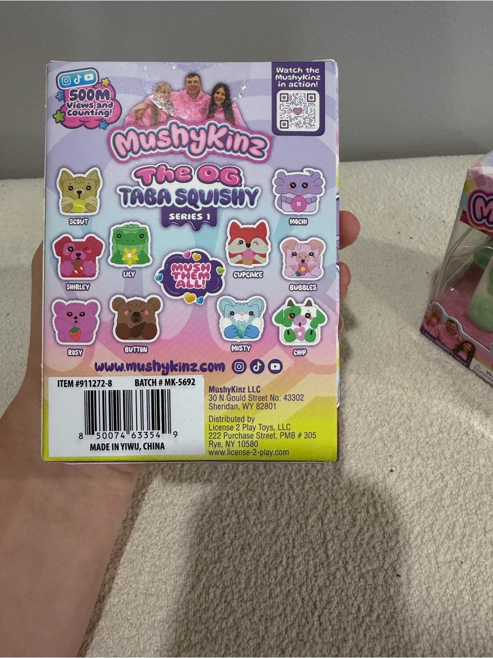 The OG Taba Squishy Kids Toy - Brown Bear with Chocolate and White/Green Cow - Picture 7 of 7